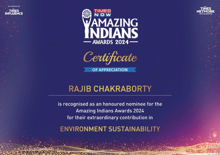 Rajib Chakraborty gets recognized as Nominee at Amazing Indians Award 2024