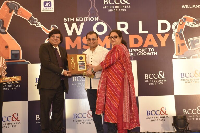 KMN Environmental Impact Pvt Ltd Honoured with the Textile & Apparel Excellence Award at World MSME Day 2026